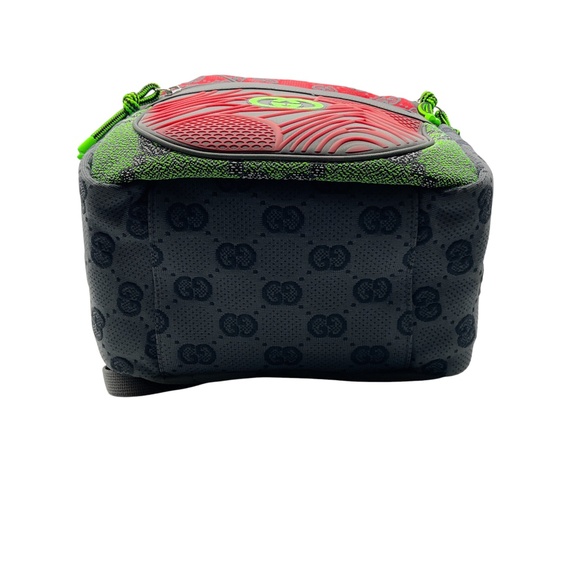 GUCCI GREY / RED / GREEN MULTI GG NYLON BACKPACK main image 8